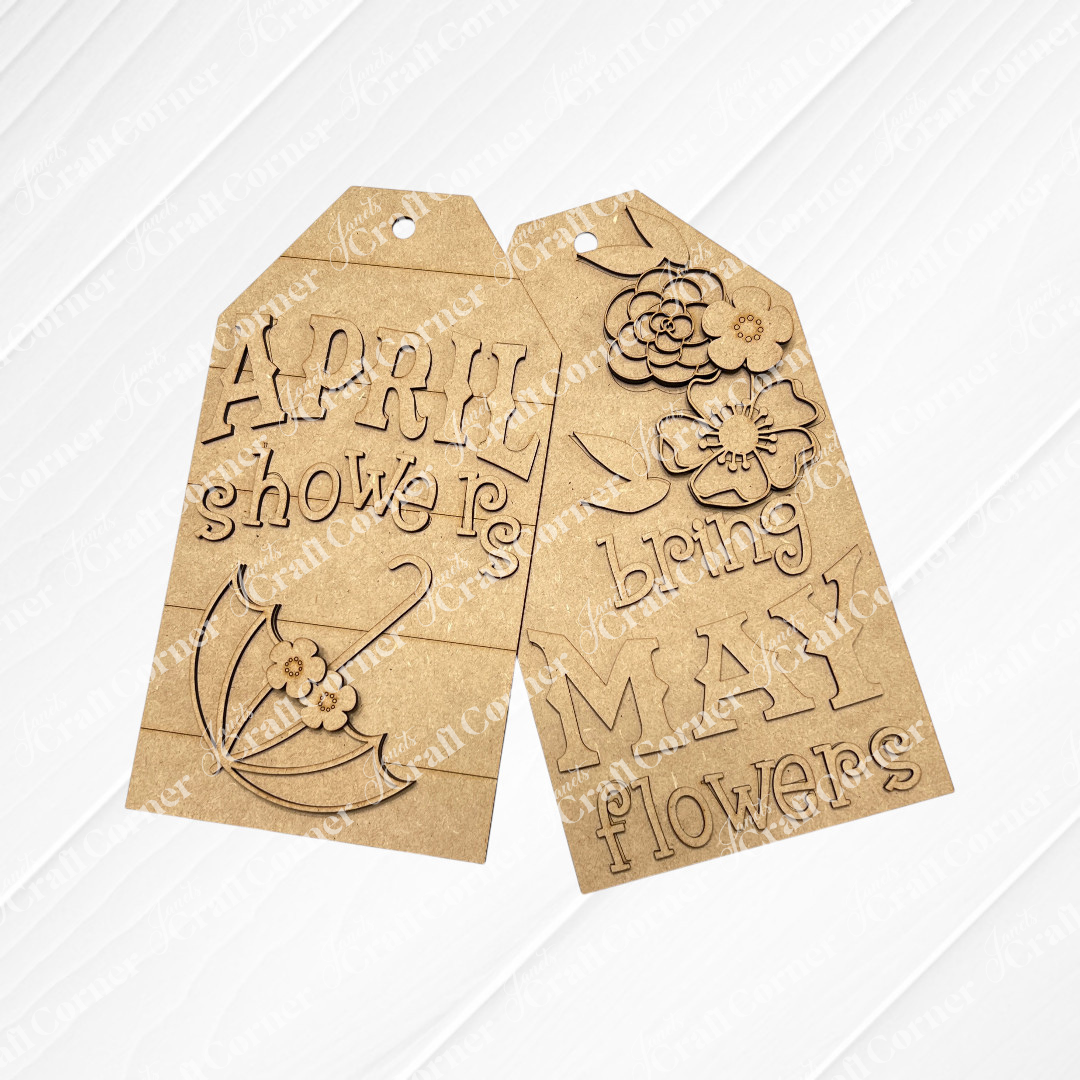March 2026 - April Showers Door Tags - Crafted by You! Repurchase