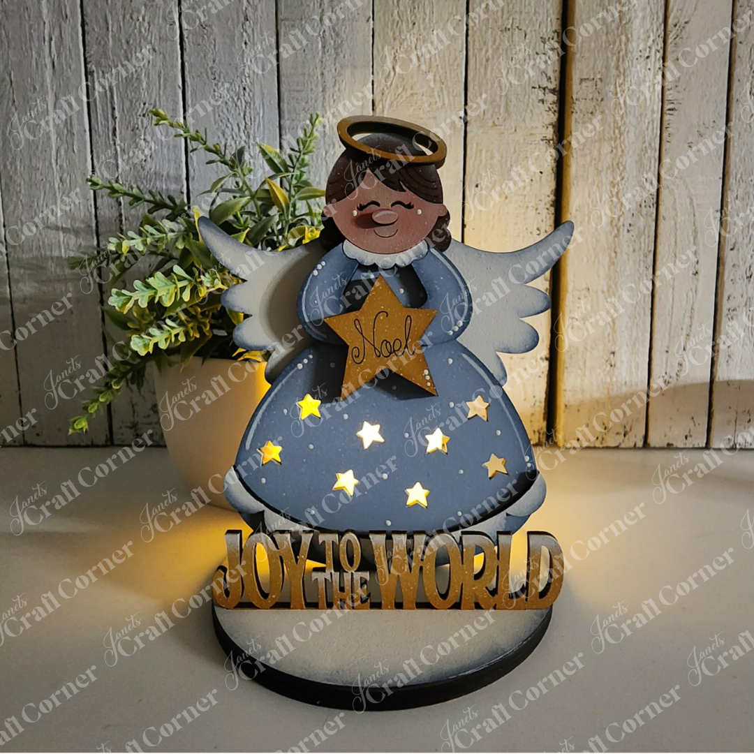 Angel Votive Shelf Sitter - DIY home decor craft kit - Set of 1