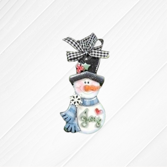 Sweet Winter Snowmen Ornaments - Painted