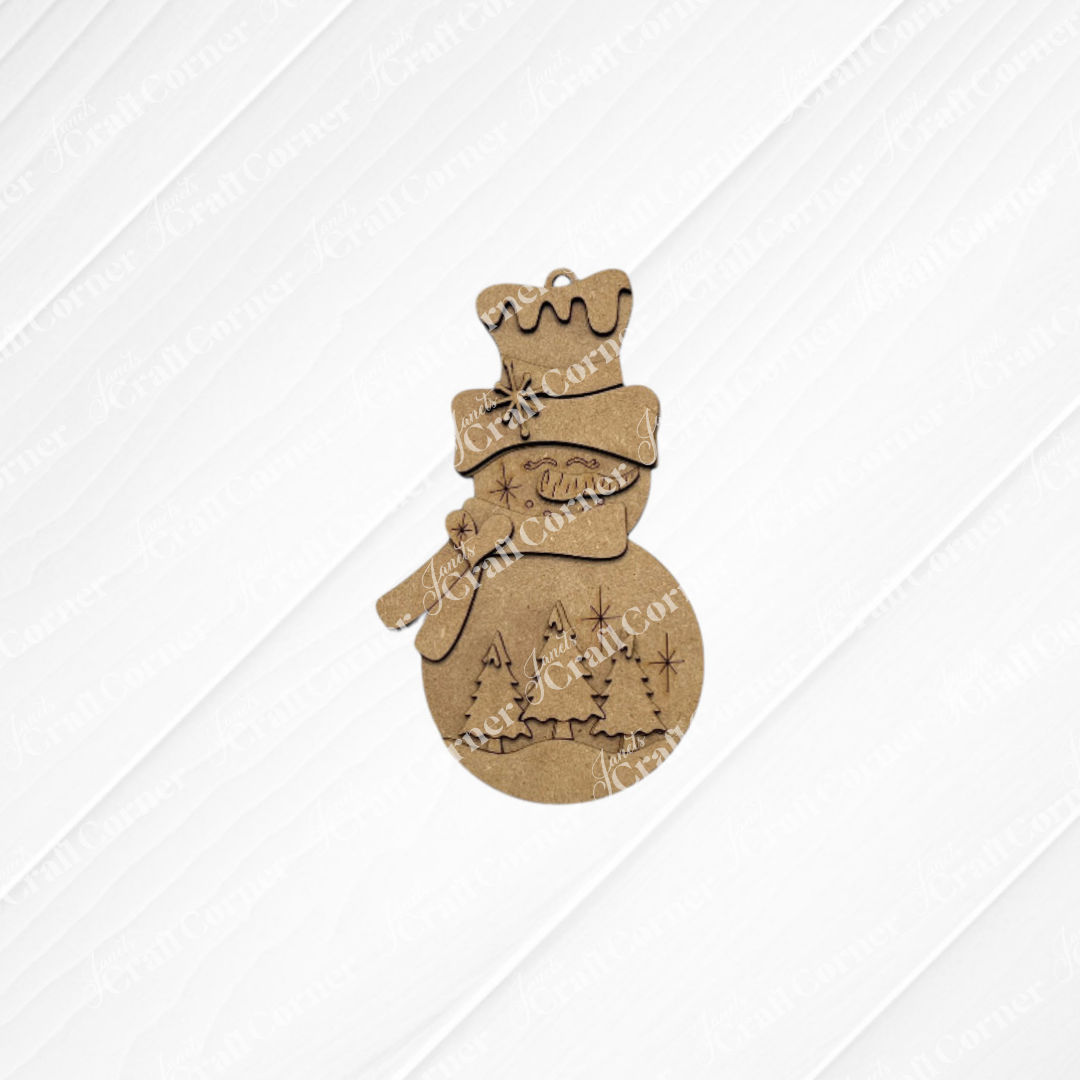 Sweet Winter Snowmen Ornaments - DIY holiday craft kit - Choice of 3