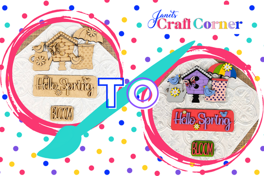 Bring the Joy of Spring into Your Home with this Charming Interchangeable Insert