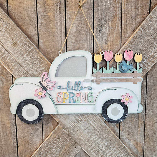 Hello Spring Truck Sign