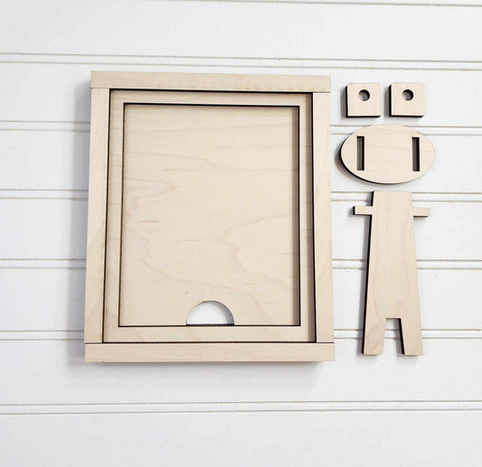 Farmhouse Frame for Interchangeable Signs | DIY home decor craft kit