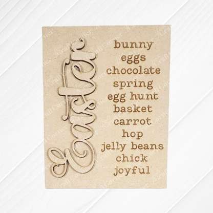 Easter Switchable Farmhouse Signs - DIY seasonal home decor craft kit - Choice of 3 - Set of 1