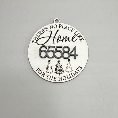 No Place Like Home Ornament - Personalized Ornament - Set of 1