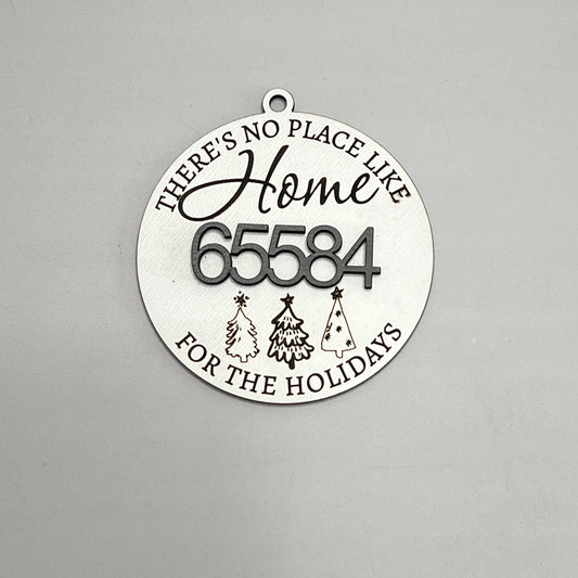 No Place Like Home Ornament - Personalized Ornament - Set of 1