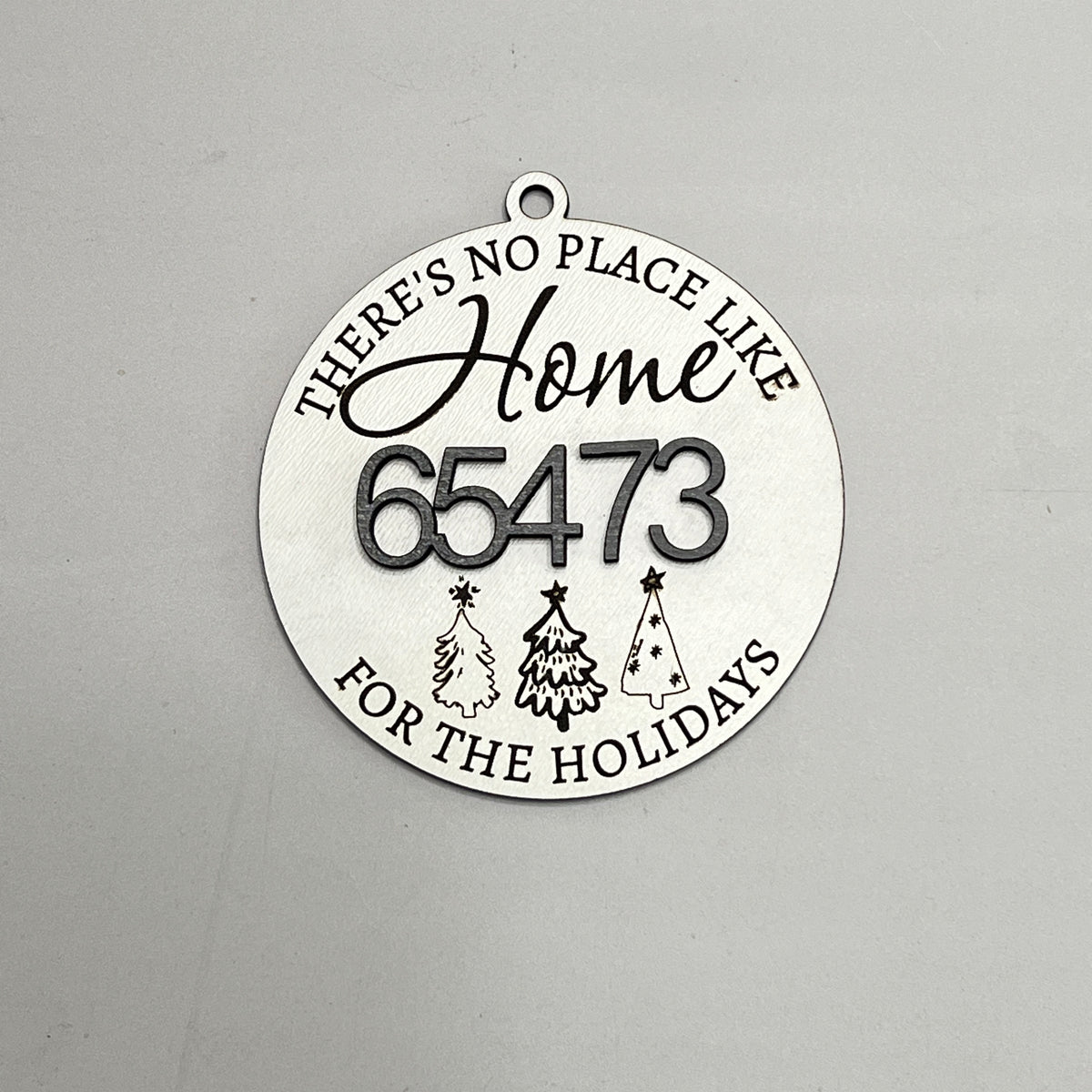 No Place Like Home Ornament - Personalized Ornament - Set of 1