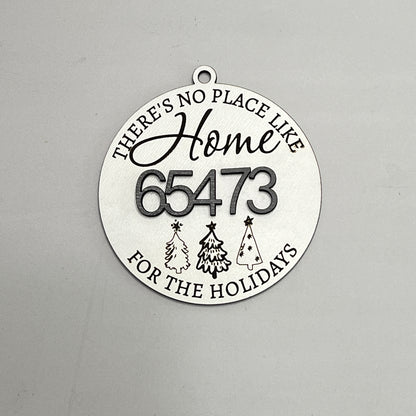 No Place Like Home Ornament - Personalized Ornament - Set of 1