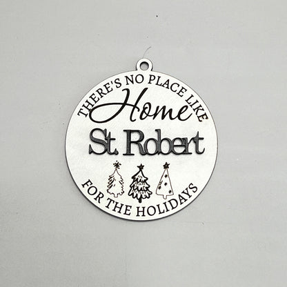 No Place Like Home Ornament - Personalized Ornament - Set of 1