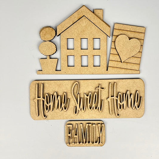 Home Sweet Home Interchangeable Insert | DIY home decor kit