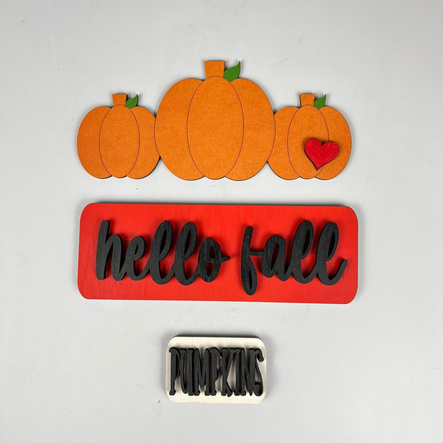 Hello Fall Interchangeable Insert - Painted