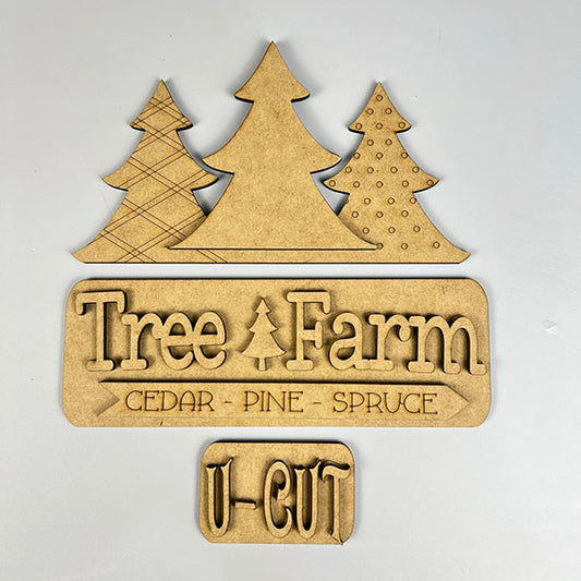 Tree Farm Interchangeable Insert | DIY home decor kit