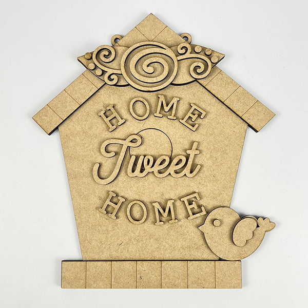Home Tweet Home Birdhouse Door Hanger