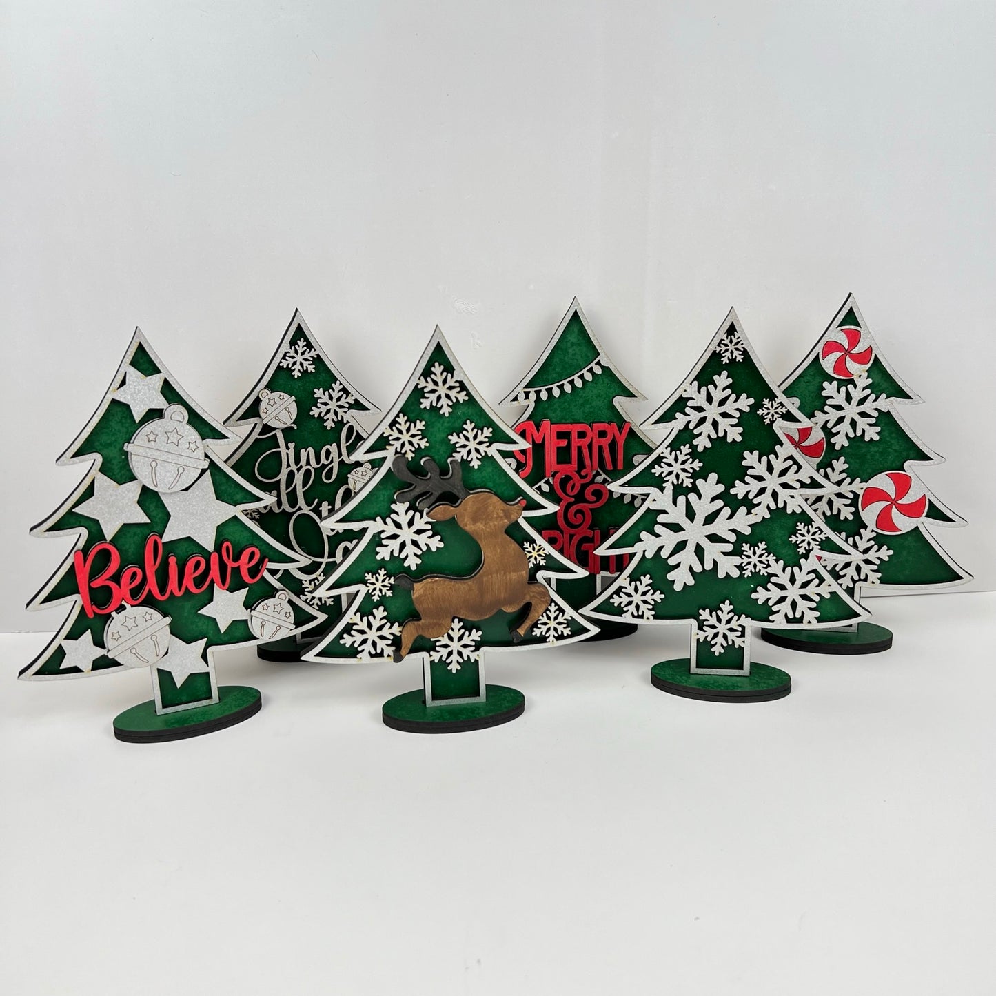 Standing Christmas Tree Shelf Sitters