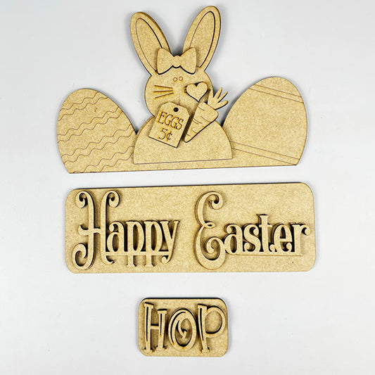 Easter Bunny Interchangeable Insert | DIY home decor kit