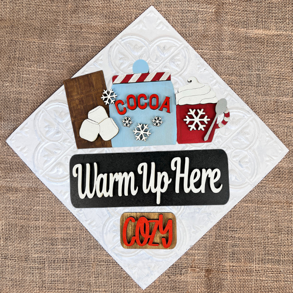 Hot Cocoa Interchangeable Insert - Painted