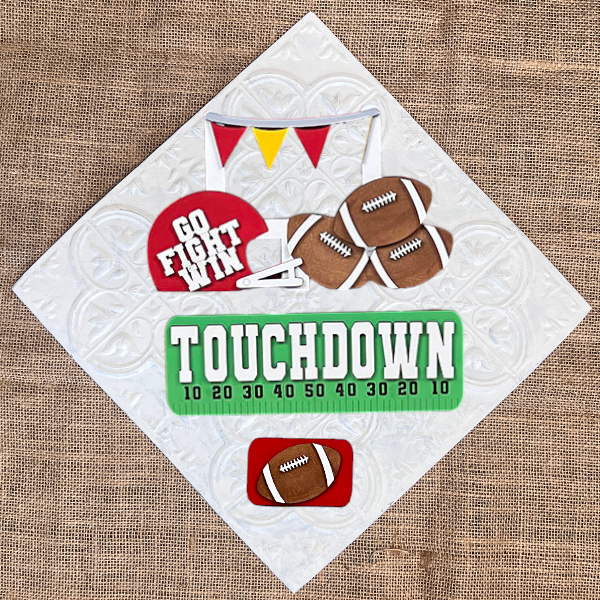 Football Interchangeable Insert - Painted