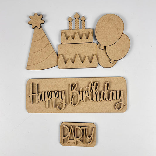 Birthday Interchangeable Insert | DIY home decor kit