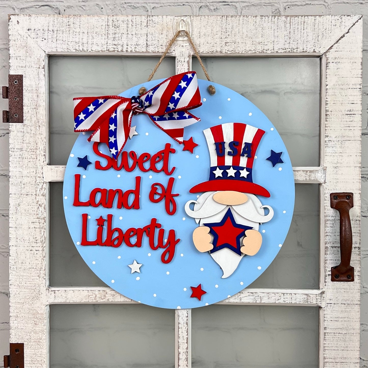 Sweet Land of Liberty Door Hanger