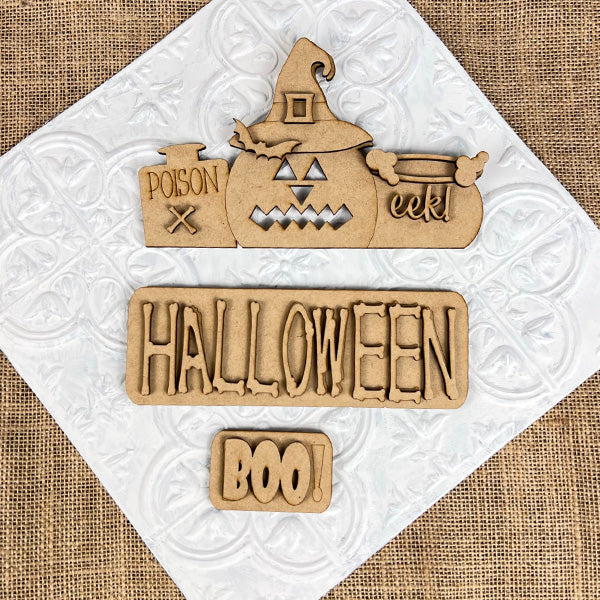 Halloween Pumpkin Interchangeable Insert | DIY home decor kit