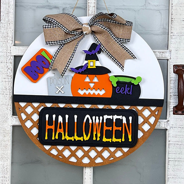 Halloween Pumpkin Interchangeable Insert | DIY home decor kit