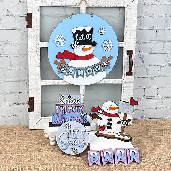 Let It Snow Tiered Tray
