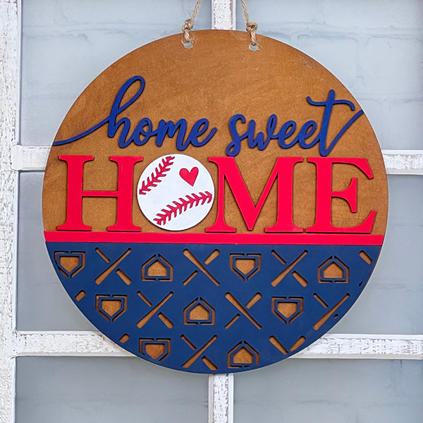 Baseball Home Sweet Home Round