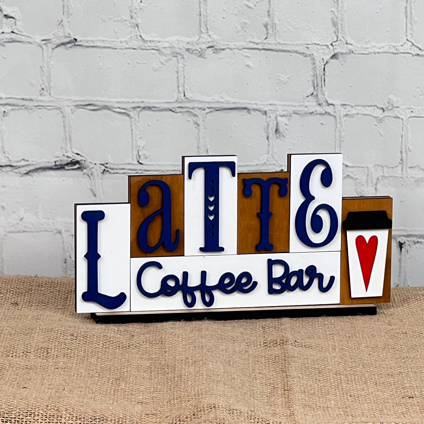 Latte Mini Word Block