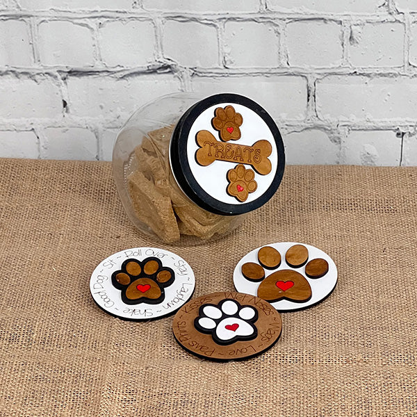 Dog Treats Jar Interchangeable Set