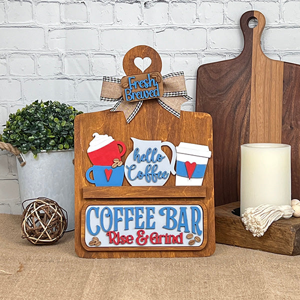 Coffee Bar Interchangeable Insert | DIY home decor kit