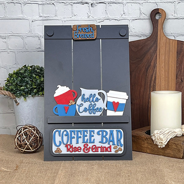 Coffee Bar Interchangeable Insert | DIY home decor kit