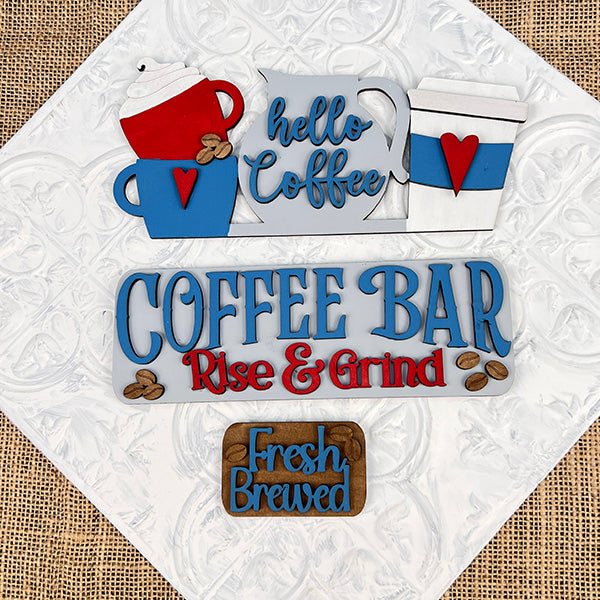 Coffee Bar Interchangeable Insert | DIY home decor kit