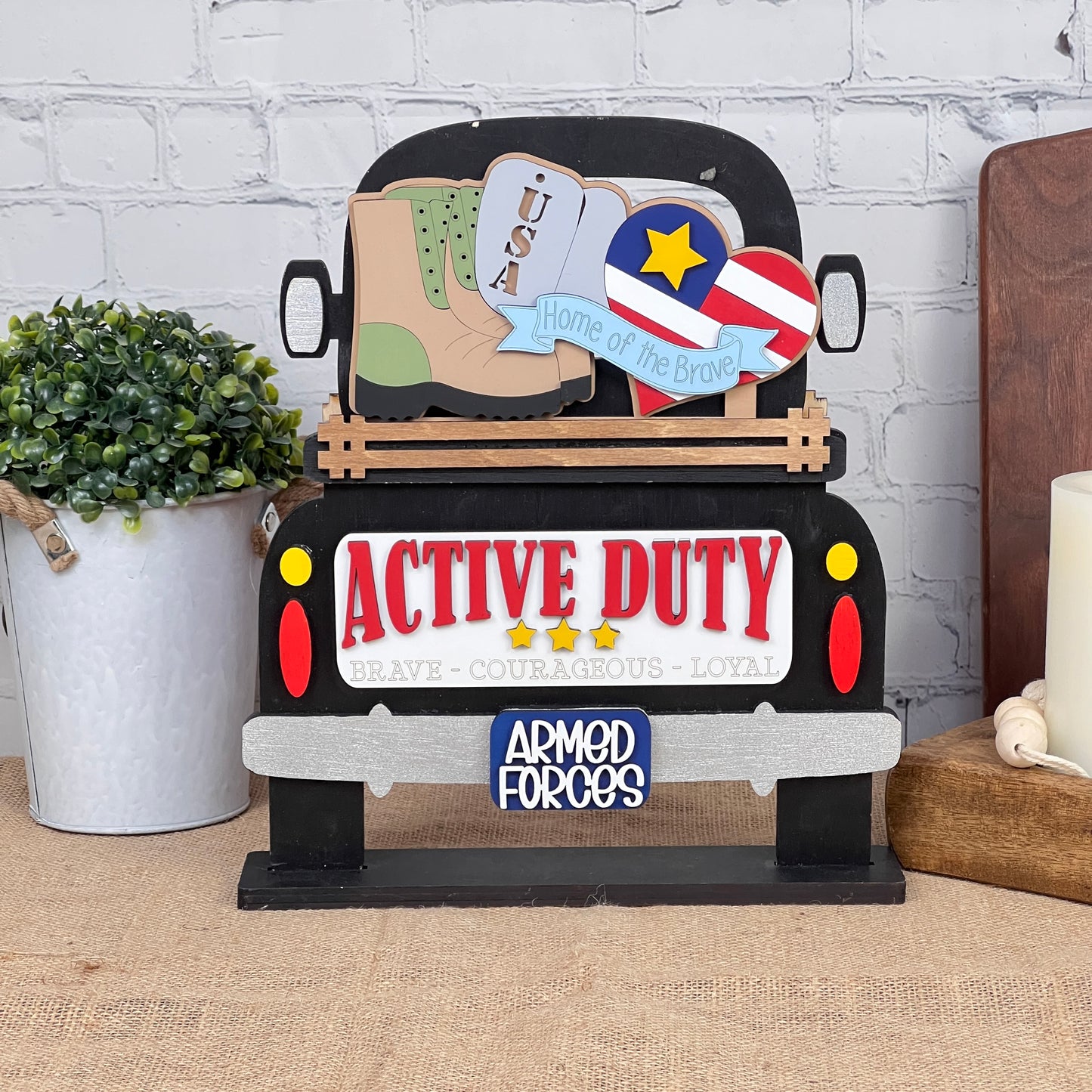 Military Interchangeable Insert  | DIY home decor kit