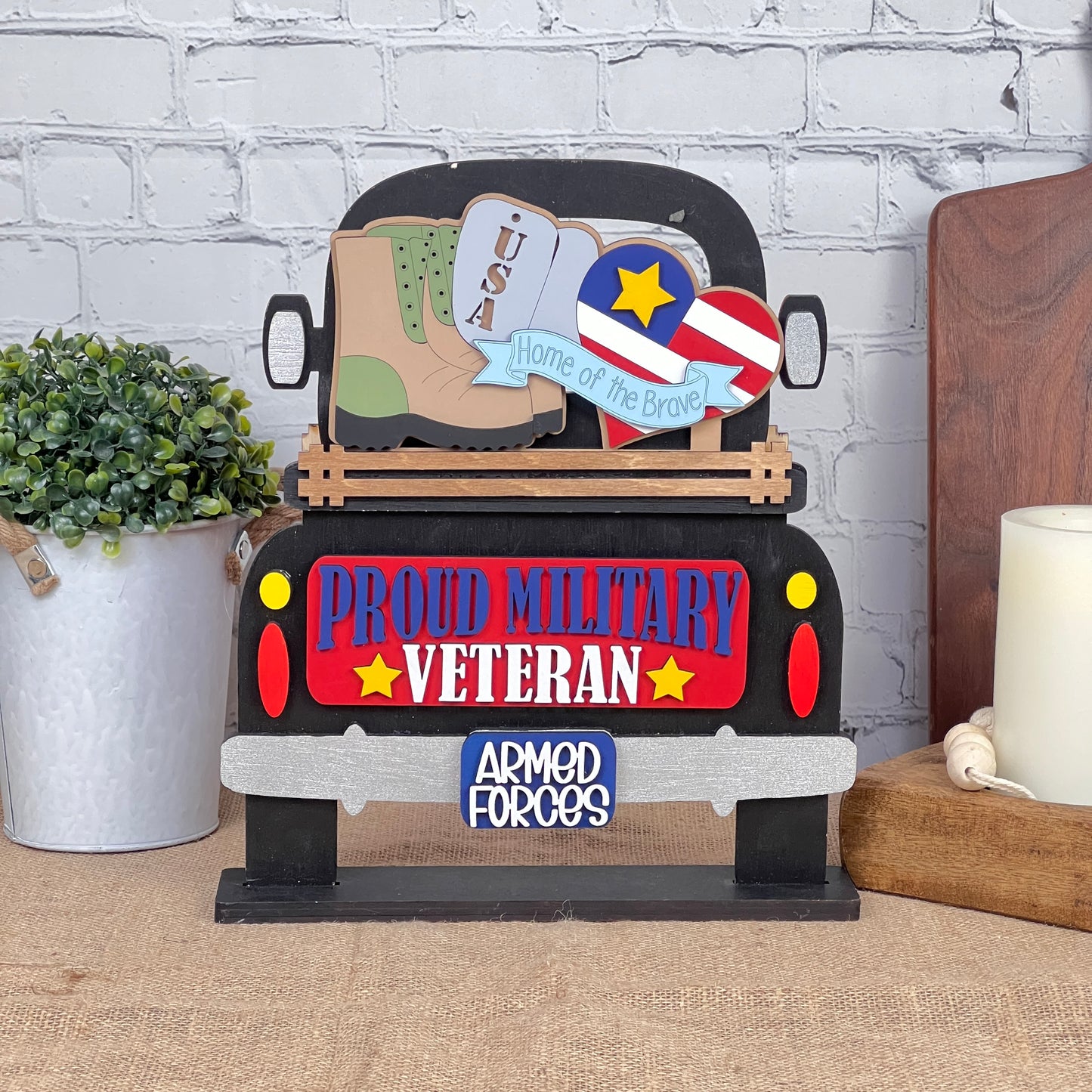 Military Interchangeable Insert  | DIY home decor kit