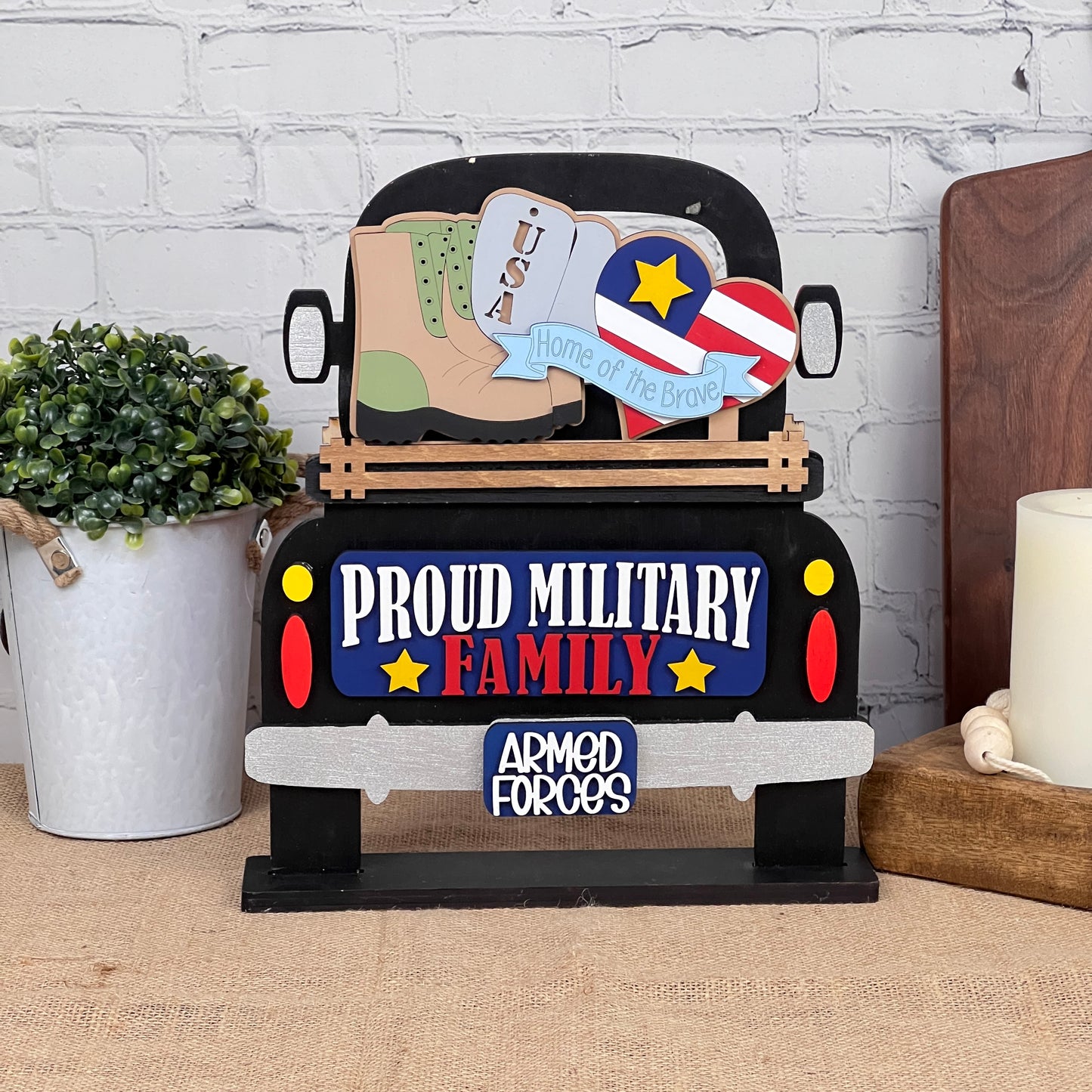 Military Interchangeable Insert  | DIY home decor kit