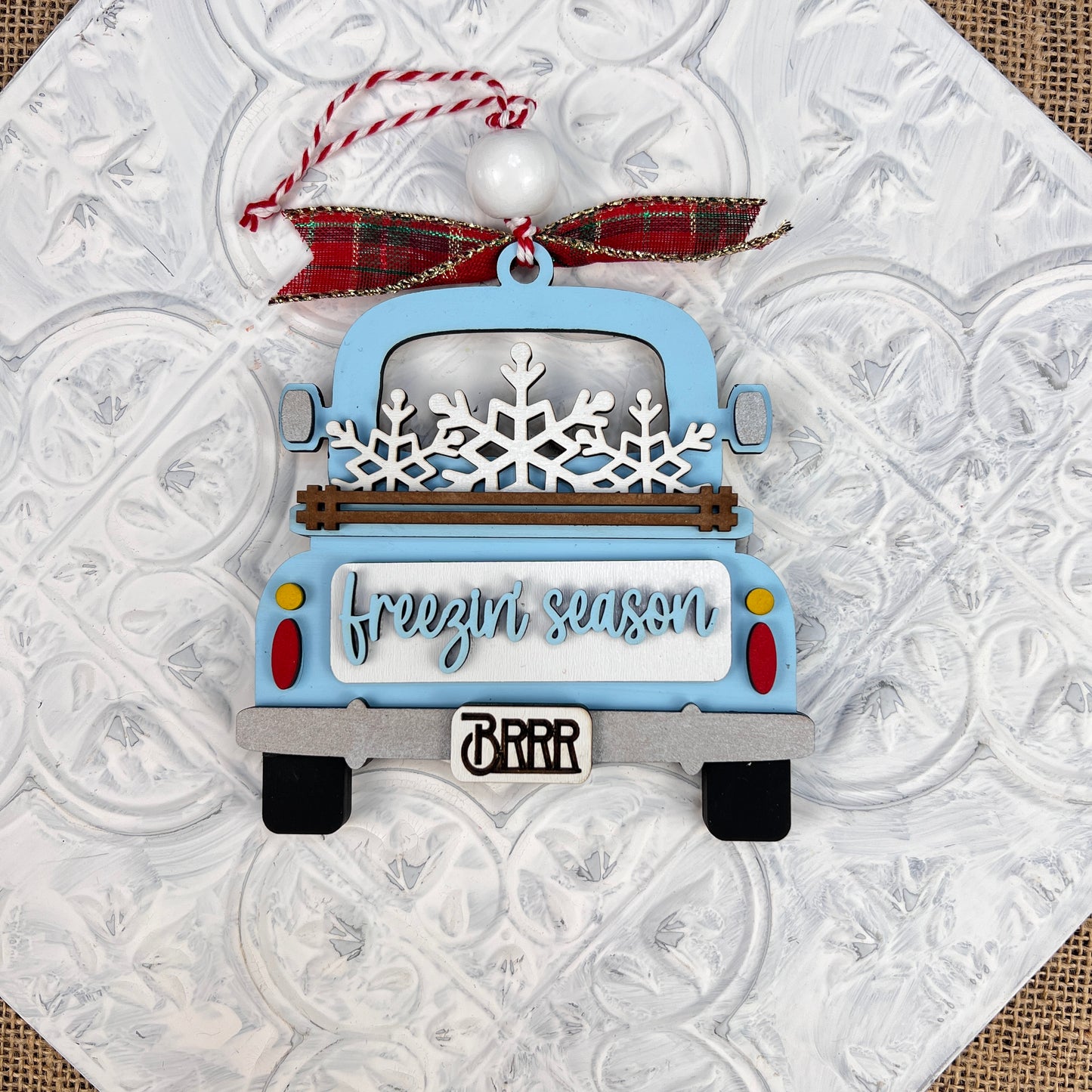 Antique Truck Ornament - Painted