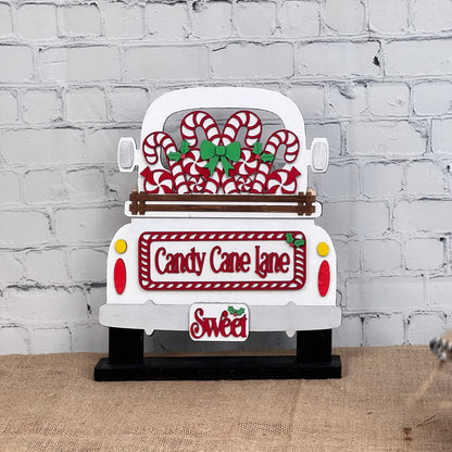 Candy Cane Lane Interchangeable Insert - Painted