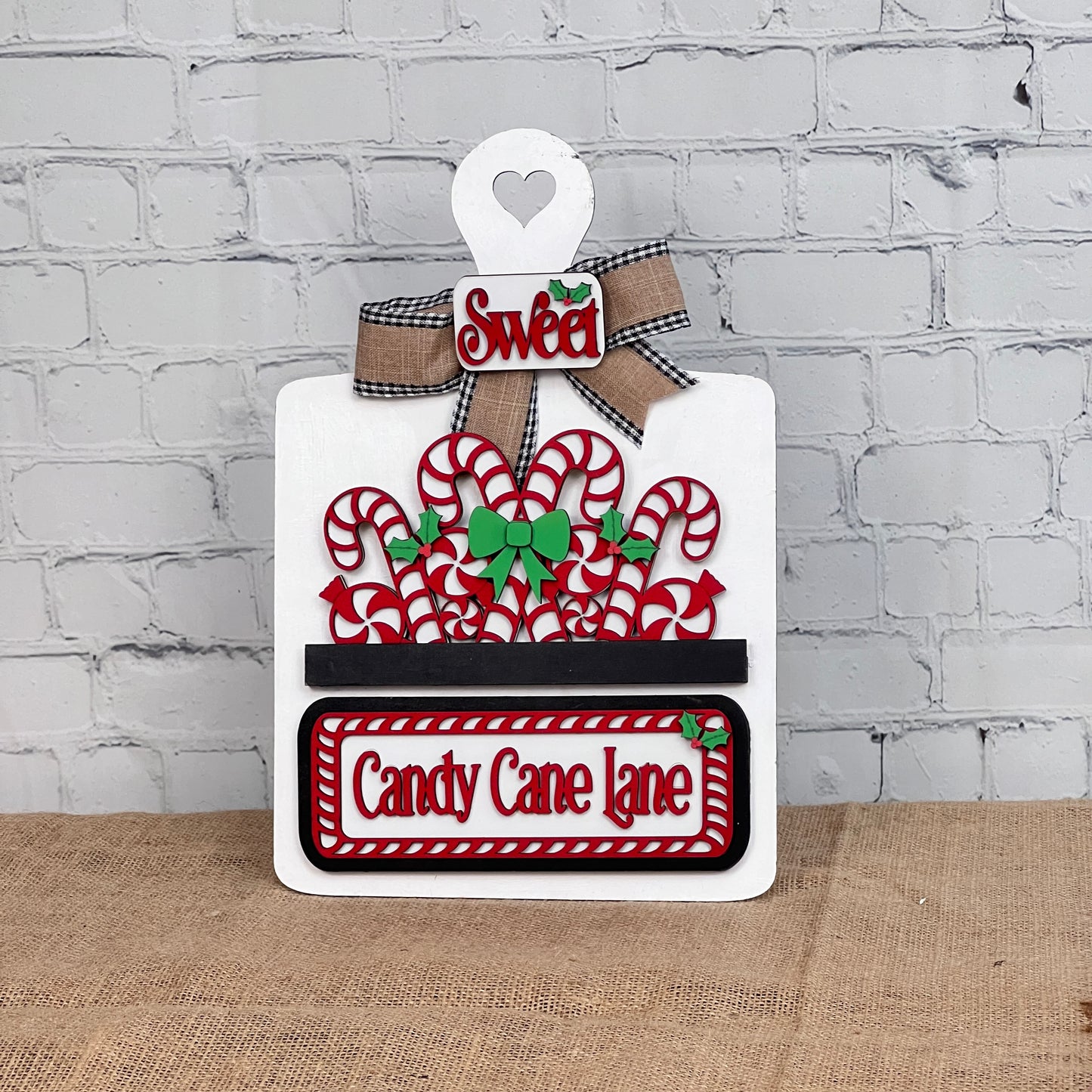 Candy Cane Lane Interchangeable Insert - Painted