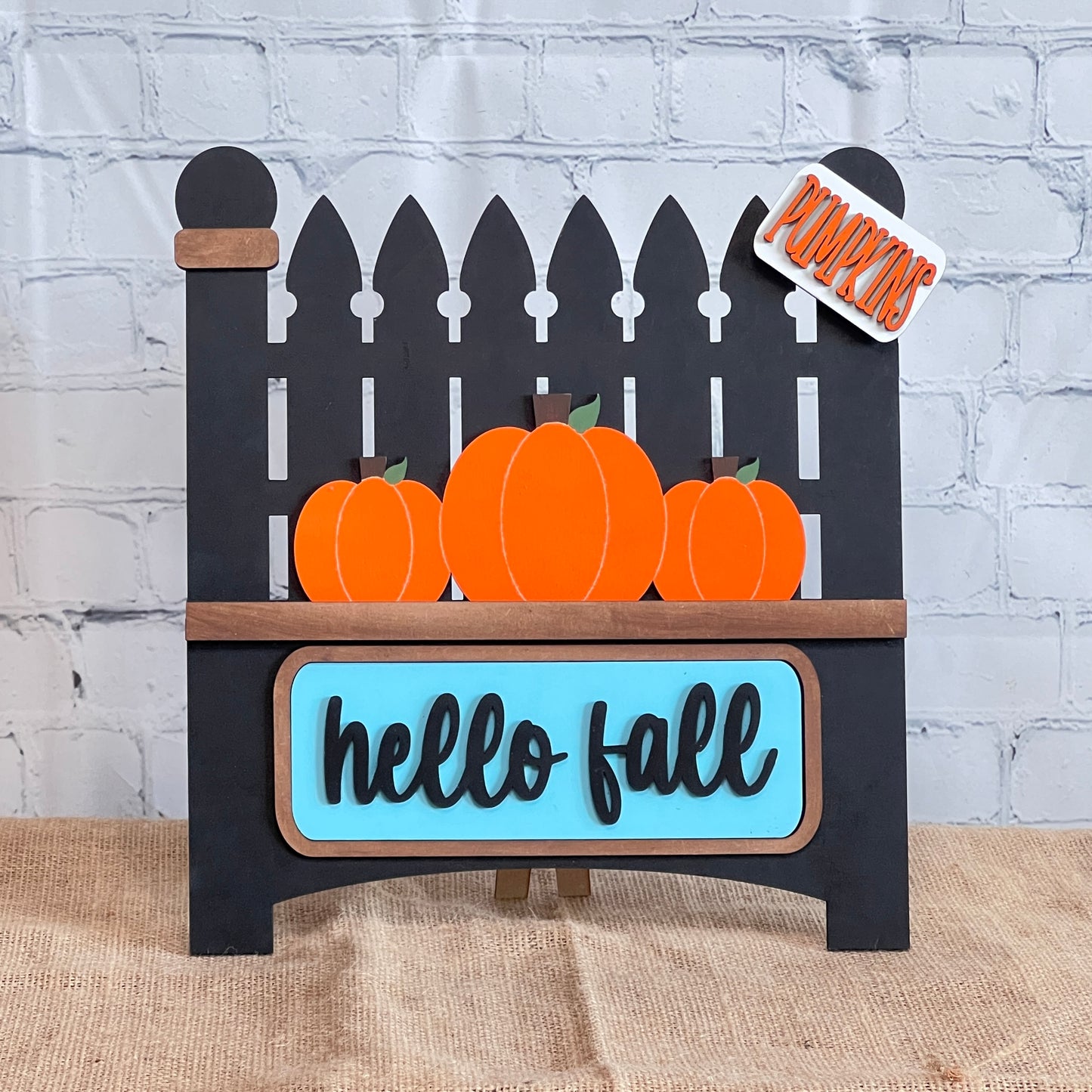 Hello Fall Interchangeable Insert - Painted