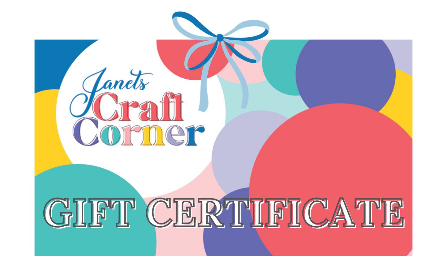 Janet's Craft Corner Gift Certificate