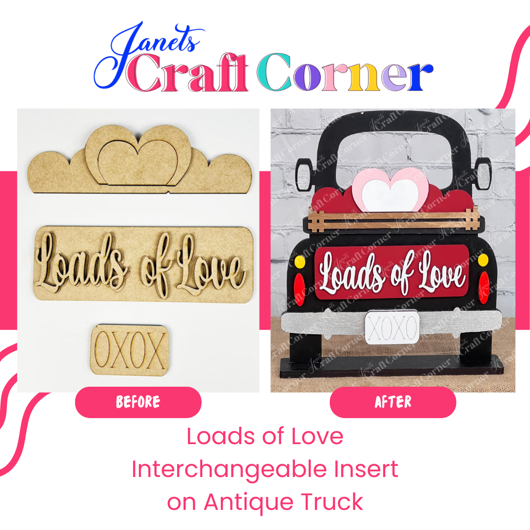 Loads of Love Interchangeable Insert - Painted