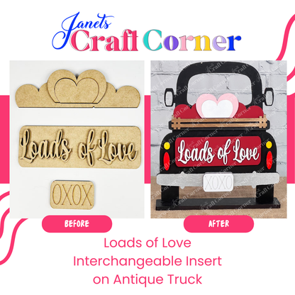 Loads of Love Interchangeable Insert - Painted