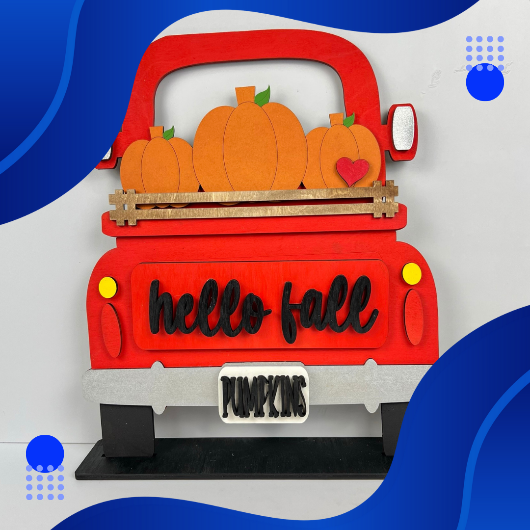 Hello Fall Interchangeable Insert - Painted