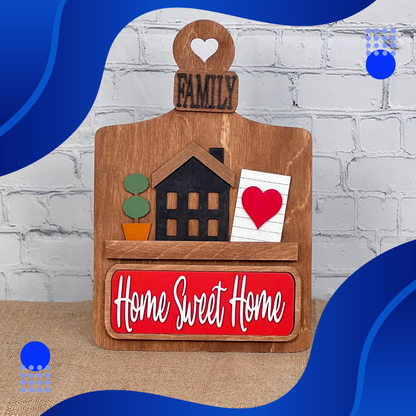 Add a personalized touch to your space with Janet's Craft Corner Home Sweet Home Interchangeable Insert—a DIY home decor craft kit (set of 3) featuring charming designs perfect for family and home lovers.