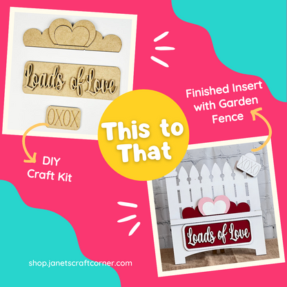 Loads of Love Interchangeable Insert - Painted