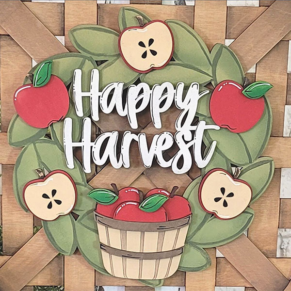 Happy Harvest Apples Interchangeable Wreath