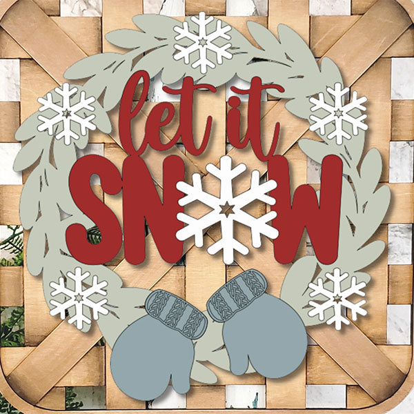 Let It Snow Interchangeable Wreath