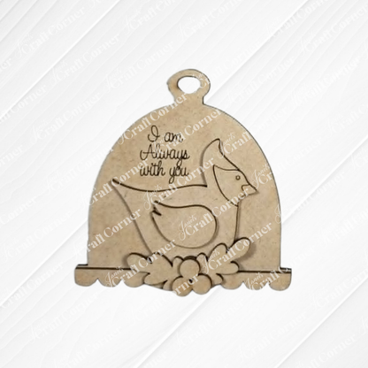 Cardinal Ornaments - DIY holiday craft kit - Choice of 3