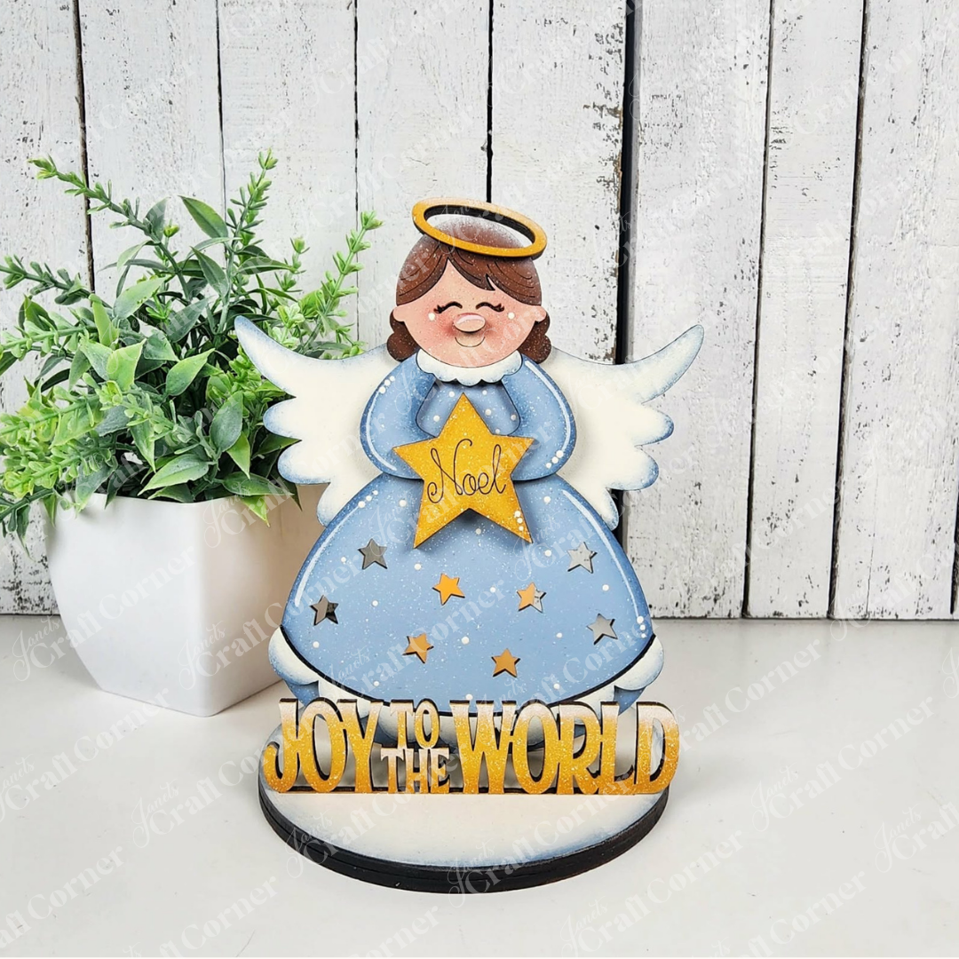 Angel Votive Shelf Sitter - DIY home decor craft kit - Set of 1