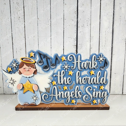 Angel Word Art Shelf Sitter